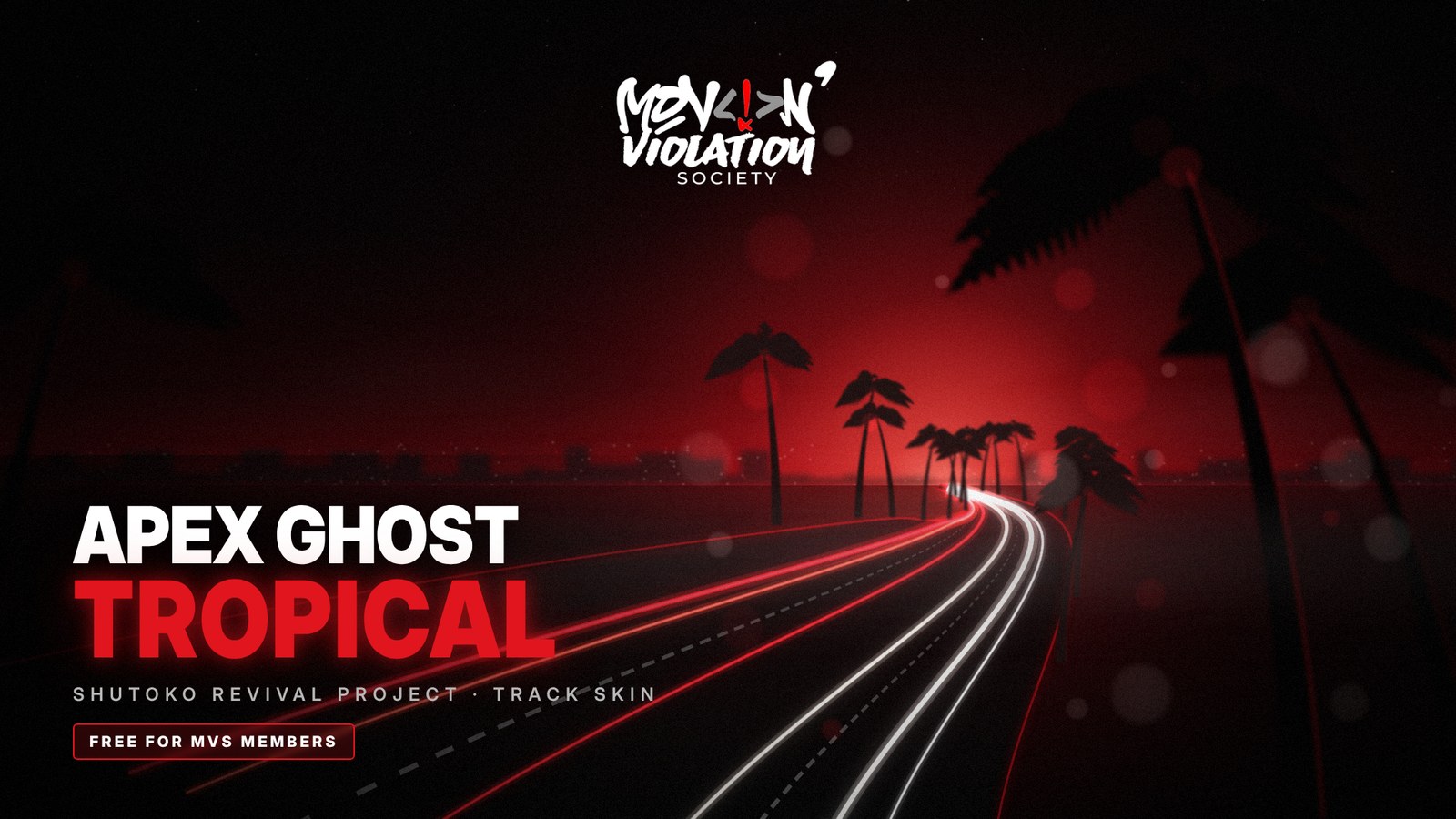 Apex Ghost Tropical track skin